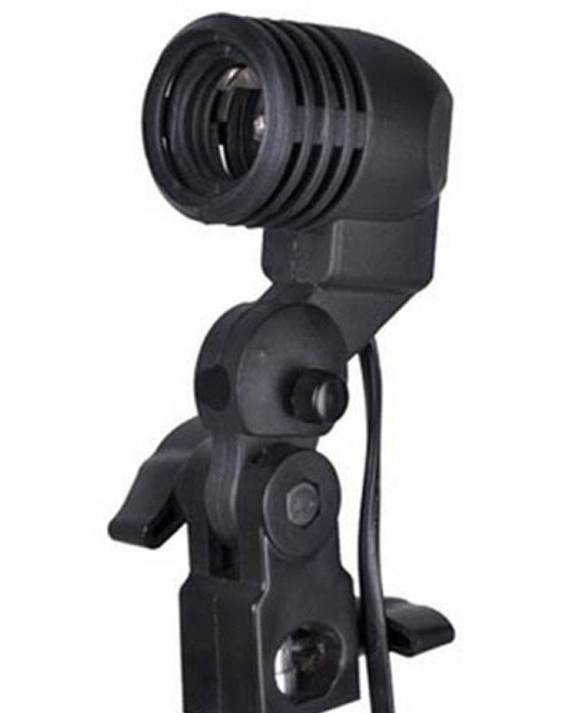 E27 flash strobe bulb umbrella holder socket studio photo light stand adapter